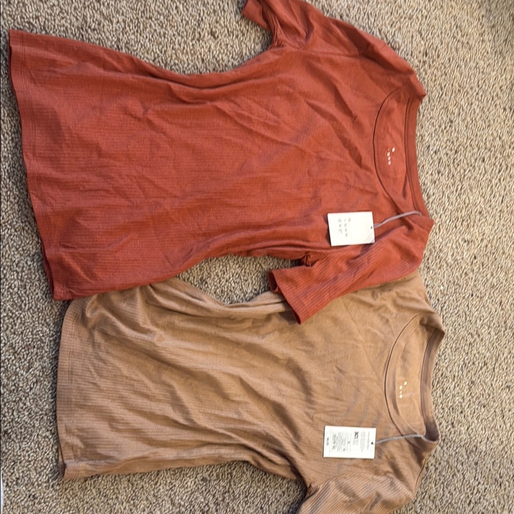 a new day Brown and Tan Short Sleeve Tees